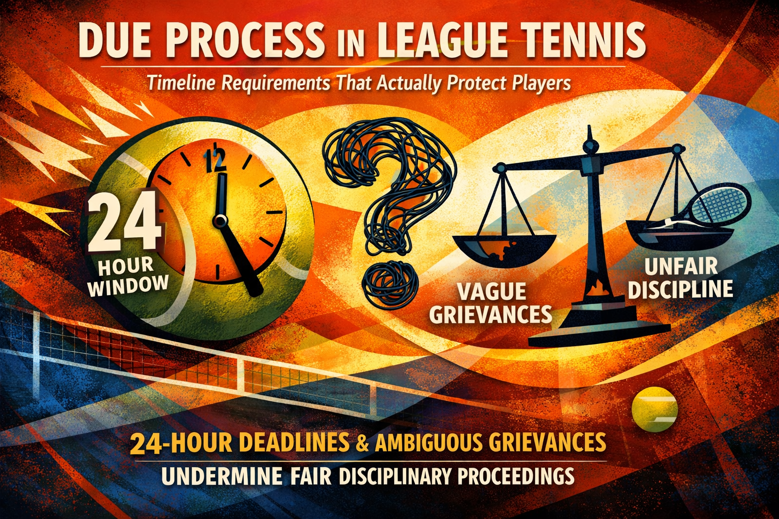 Due Process in League Tennis: Timeline Requirements That Actually Protect Players